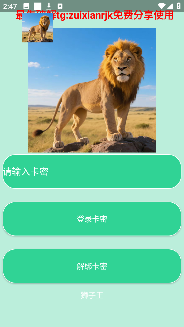 狮子王直装免卡密和平精英辅助app下载-狮子王公益容器直装软件免费版下载